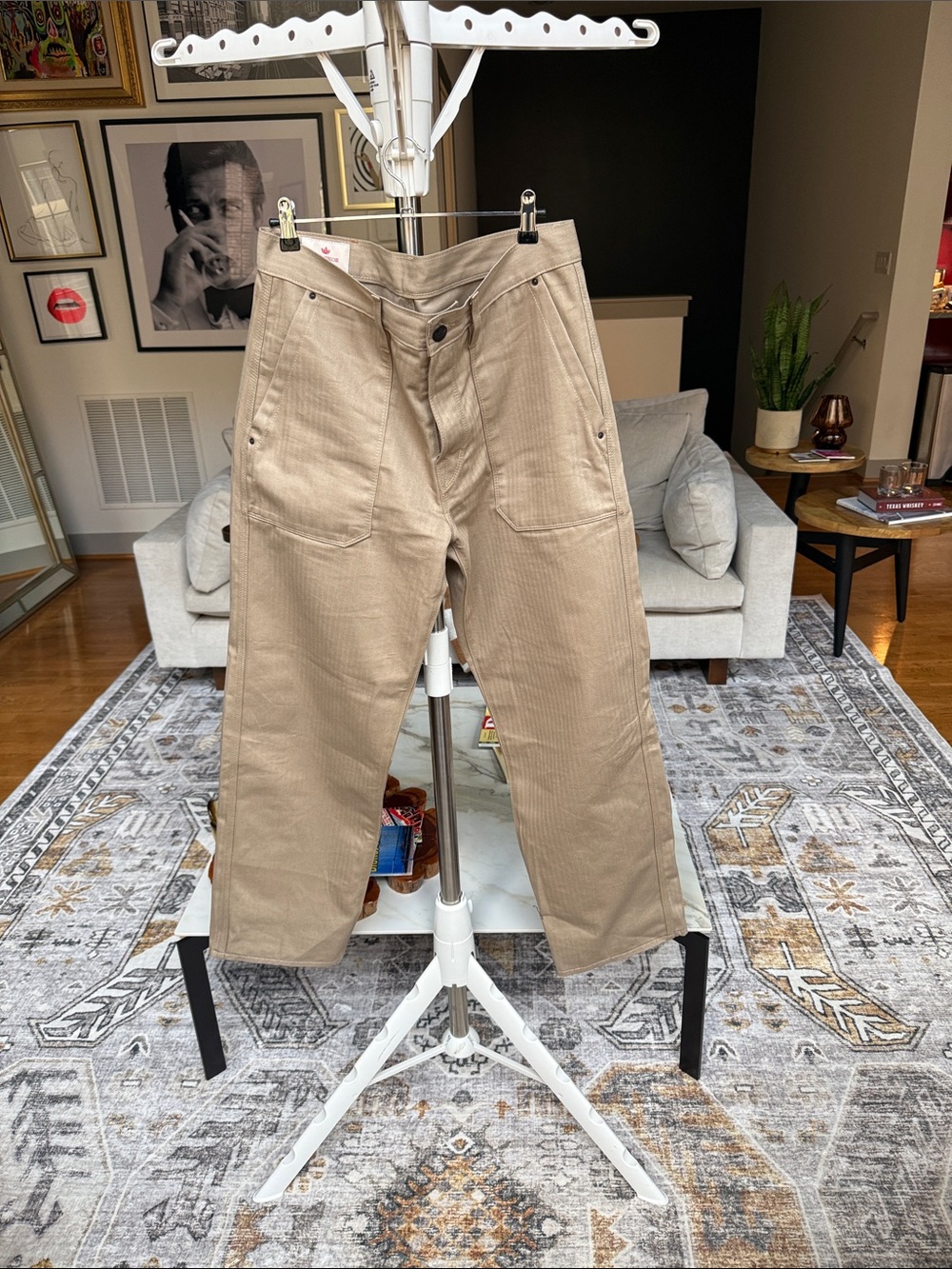 Shockoe Atelier Herringbone Trench Trouser